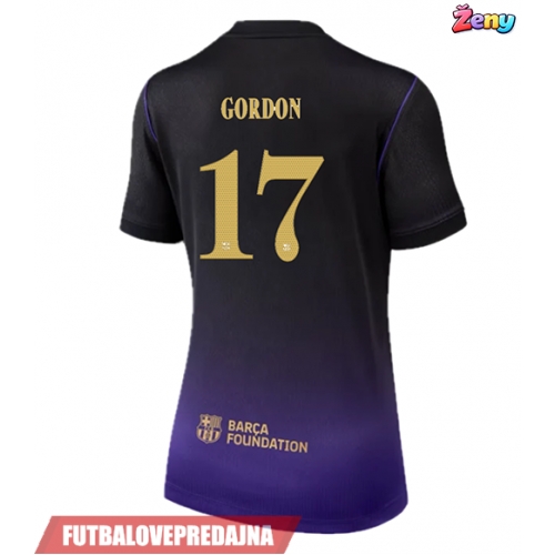 Lacne Ženy Futbalové dres Barcelona Anthony Gordon #17 2026-27 Krátky Rukáv - Preč